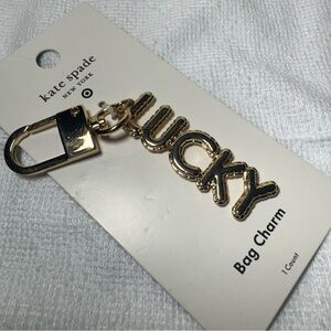 Kate Spade Gold 'LUCKY' Bag Charm